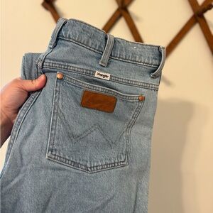 Wrangler Light Blue Denim Jeans with Contrast Stitching